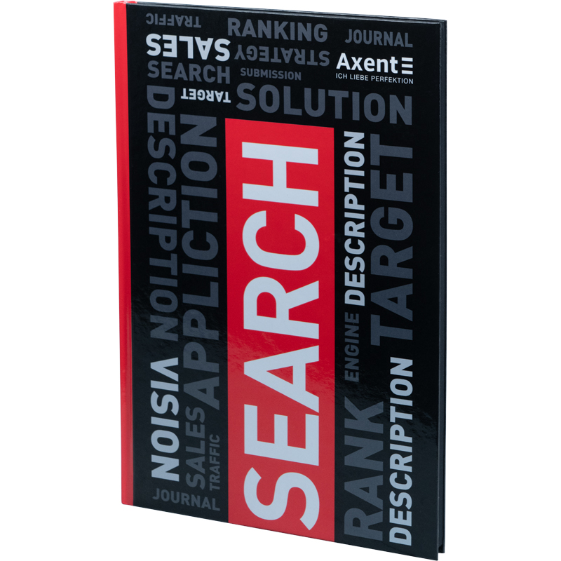 Книга записна Axent Colors 8421-08-A, А4, 80 аркушів, клітинка, червона